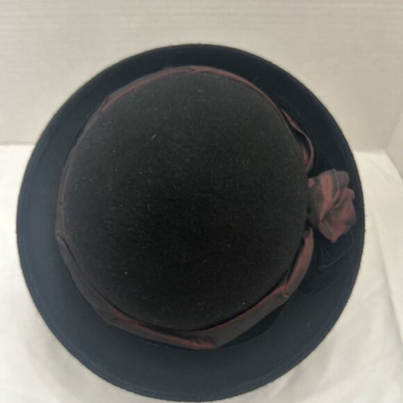 Vintage Saks 5th Avenue  Bowler Hat  Made in Italy 100% Wool main image 8